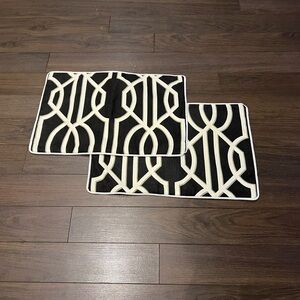 Two rectangular cushion covers